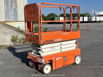 2018 Snorkel S3219E 19' Electric Scissor Lift Mobile Aerial Platform bidadoo