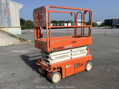 2019 Snorkel S3219E 19' Electric Scissor Lift Man Aerial Platform 24V bidadoo