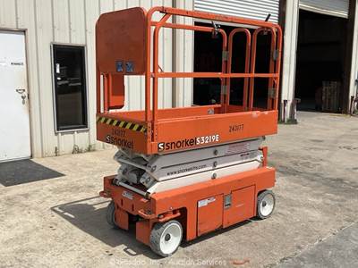 2020 Snorkel S3219E 19' Electric Scissor Lift Man Aerial Platform bidadoo