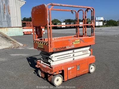 2018 Snorkel S3219E 19' Electric Scissor Lift Man Aerial Platform bidadoo