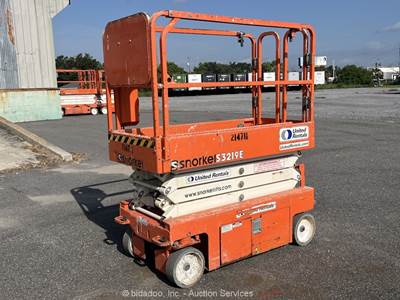 2018 Snorkel S3219E 19' Electric Scissor Lift Man Aerial Platform bidadoo