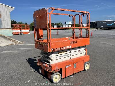 2018 Snorkel S3219E 19' Electric Scissor Lift Manlift Aerial Platform bidadoo