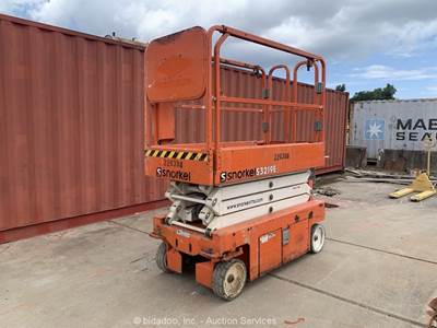 2019 Snorkel S3219E 19' Electric Scissor Lift Man Aerial Platform 24V DC bidadoo