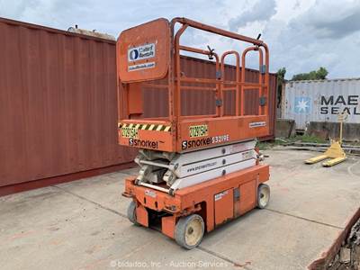 2018 Snorkel S3219E 19' Electric Scissor Lift Man Aerial Platform bidadoo