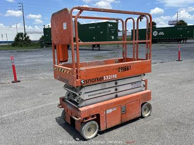 2019 Snorkel S3219E 19' Electric Scissor Lift Man Aerial Platform bidadoo