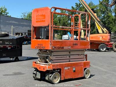 2017 Snorkel S3219E 19' Electric Scissor Lift Manlift Aerial Platform bidadoo