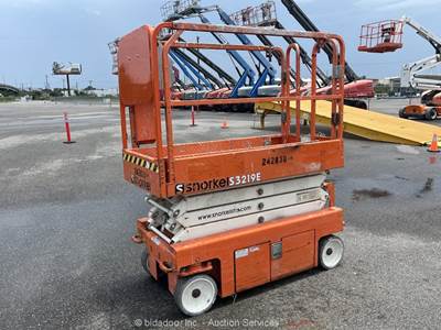 2019 Snorkel S3219E 19' Electric Scissor Lift Aerial Platform Manlift bidadoo