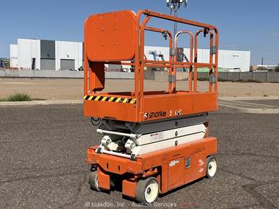 2018 Snorkel S3219E 19' Electric Scissor Lift Mobile Aerial Platform bidadoo