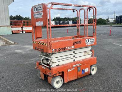 2018 Snorkel S3219E 19' Electric Scissor Lift Mobile Aerial Platform bidadoo