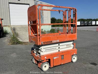 2021 Snorkel S3219E 19' Electric Scissor Lift Man Aerial Platform bidadoo
