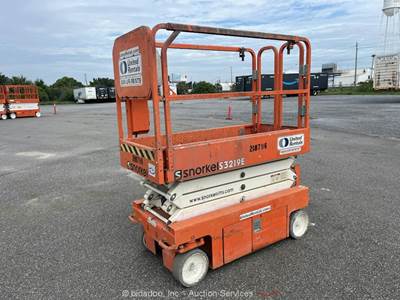 2018 Snorkel S3219E 19' Electric Scissor Lift Mobile Aerial Platform bidadoo