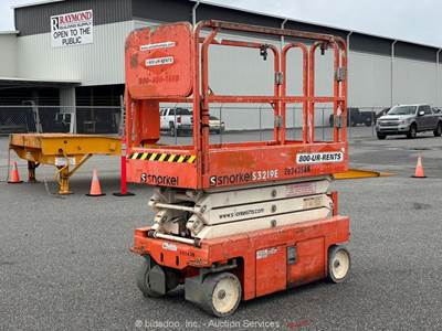 2018 Snorkel S3219E 19' Electric Scissor Lift Man Aerial Platform bidadoo