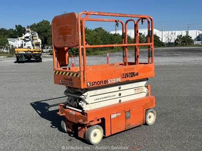 2019 Snorkel S3219E 19' Electric Scissor Lift Man Aerial Platform bidadoo