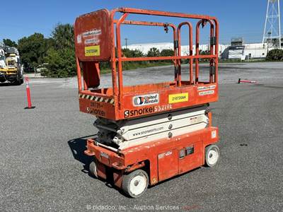 2018 Snorkel S3219E 19' Electric Scissor Lift Man Aerial Platform bidadoo