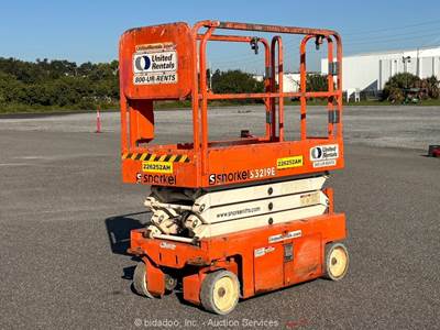 2019 Snorkel S3219E 19' Electric Scissor Lift Man Aerial Platform bidadoo