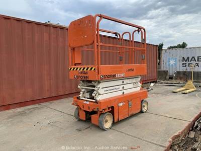 2019 Snorkel S3219E 19' Electric Scissor Lift Manlift Aerial Platform bidadoo