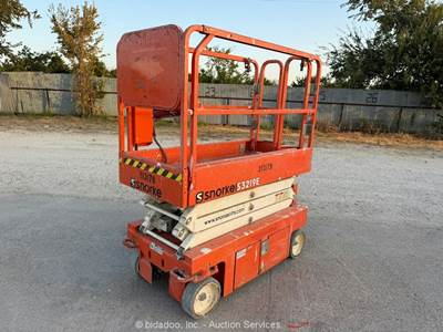 2018 Snorkel S3219E 19' Electric Scissor Lift Man Aerial Platform bidadoo