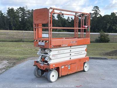 2019 Snorkel S3226E 26' Electric Scissor Lift Mobile Aerial Platform bidadoo