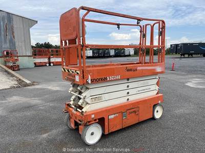 2019 Snorkel S3226E 26' Electric Scissor Lift Manlift Aerial Platform bidadoo