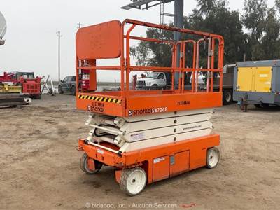 2018 Snorkel S4726E 26' Electric Scissor Lift Man Aerial Work Platform bidadoo