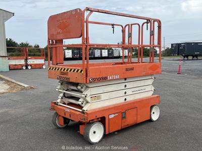 2019 Snorkel S4726E 26' Electric Scissor Lift Aerial Platform Manlift bidadoo