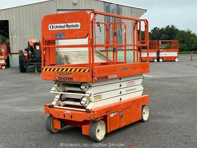 2019 Snorkel S4726E 26' Electric Scissor Lift Man Aerial Platform bidadoo