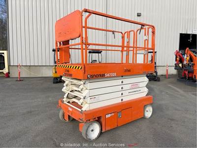 2018 Snorkel S4732E 32' Electric Scissor Lift Man Aerial Platform bidadoo