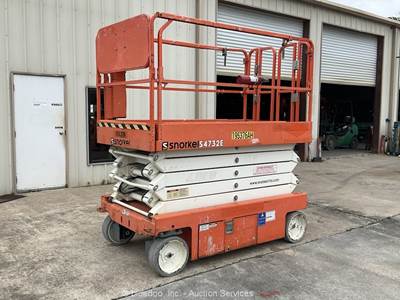 2017 Snorkel S4732E 32' Electric Scissor Lift Man Aerial Platform bidadoo
