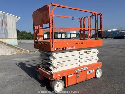 2021 Snorkel S4732E 32' Electric Scissor Lift Man Aerial Platform bidadoo