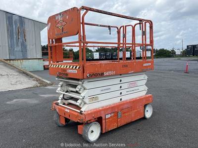 2019 Snorkel S4732E 32' Electric Scissor Lift Man Aerial Platform bidadoo