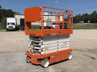 2021 Snorkel S4740E 40' Electric Scissor Lift Mobile Aerial Platform bidadoo