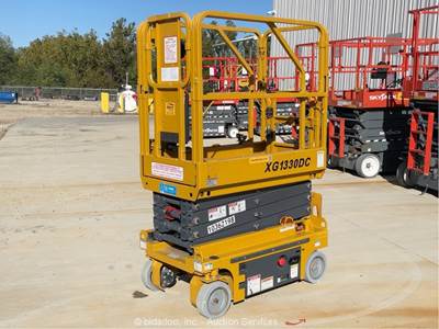 2021 XCMG XG1330DC 13' Electric Scissor Lift Man Aerial Platform Manlift bidadoo