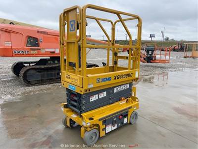 2021 XCMG XG1330DC 13' Electric Scissor Lift Man Aerial Platform Manlift bidadoo