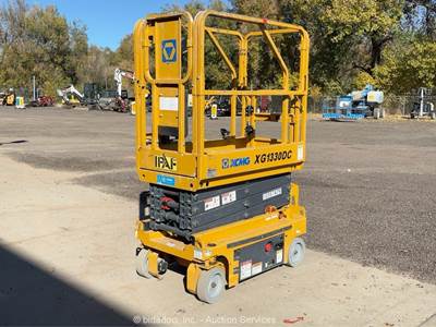 2021 XCMG XG1330DC 13' Electric Scissor Lift Man Aerial Platform Manlift bidadoo