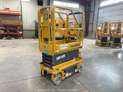 2021 XCMG XG1330DC 12' Electric Scissor Lift Man Aerial Platform bidadoo