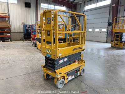 2021 XCMG XG1330DC 13' Electric Scissor Lift Man Aerial Platform Manlift bidadoo
