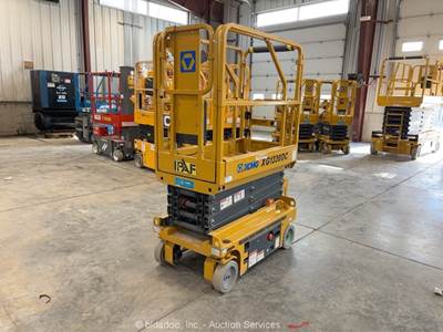 2021 XCMG XG1330DC 13' Electric Scissor Lift Man Aerial Platform Manlift bidadoo