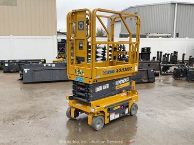 2021 Xcmg XG1330DC 13' Electric Scissor Lift Man Aerial Platform Manlift bidadoo