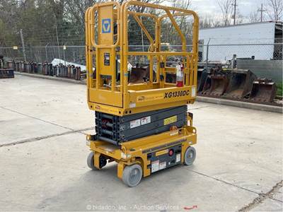 2021 XCMG XG1330DC 13’ Electric Scissor Lift Man Aerial Platform 24V bidadoo