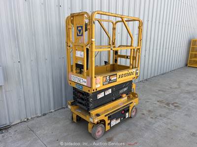 2021 XCMG XG1330DC 13' Electric Scissor Lift Man Aerial Platform Manlift bidadoo