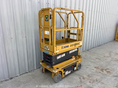 2021 Xcmg XG1330DC 13' Electric Scissor Lift Man Aerial Platform Manlift bidadoo