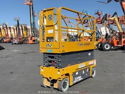 2021 XCMG XG2632DC 26' Electric Scissor Lift Man Aerial Platform Manlift bidadoo
