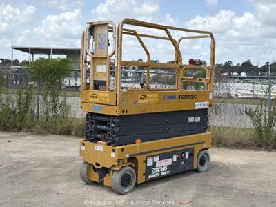 2022 XCMG XG2632DC 26' Electric Scissor Lift Man Aerial Platform Manlift bidadoo