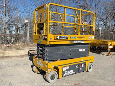 2021 XCMG XG3246DC 32' Electric Scissor Lift Man Aerial Platform Manlift bidadoo