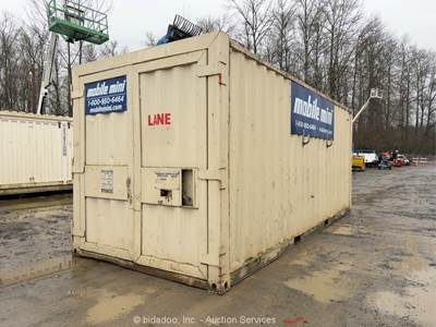 Mobile Mini 20' Metal Shipping Container Freight Storage Unit Conex bidadoo
