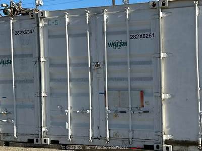 20' Shipping Container Storage Box w/Lot of Assorted Tools Equipment bidadoo