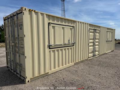 40' HQ High-Cube Single Side Door Shipping Storage Container Conex bidadoo -New