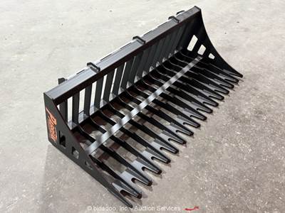Pabreak 56" Rock Skeleton Screen Bucket Skid Steer Attachment bidadoo -New