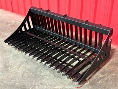 Pabreak RB110 62" Skeleton Rock Screen Bucket Skid Steer Attachment bidadoo -New