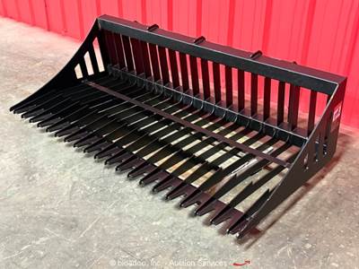 Pabreak RB130 72" Skeleton Rock Screen Bucket Skid Steer Attachment bidadoo -New